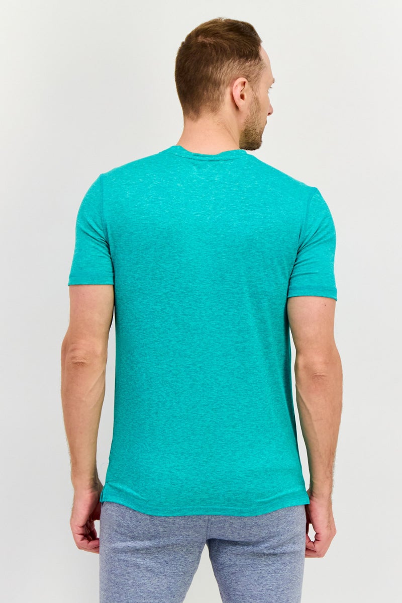 Avalanche Men Sportswear Fit Short Sleeve Training T-Shirt, Green - Image 2